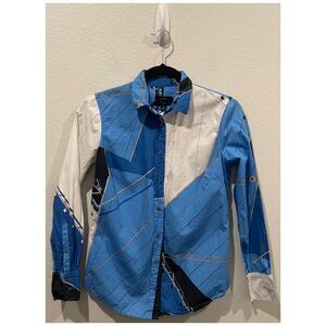 J.CREW Poplin Slim Perfect Nautical Button Down Shirt